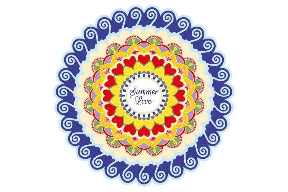 Download Summer Love Mandala Colored - Premium Bundle
