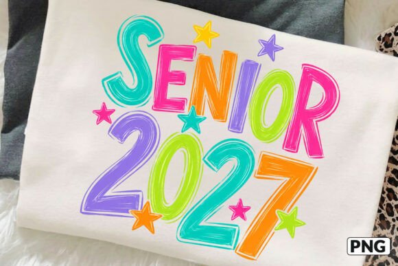 Download Preppy Senior 2027 Tshirt Design Png - Senior Collection