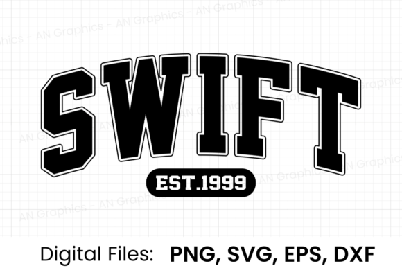 Download Swift Est.1999 Retro Varsity SVG - Retro Collection