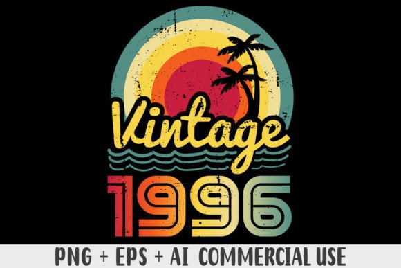 Download Vintage 1996 PNG Sublimation Design - Png sublimation design Collection