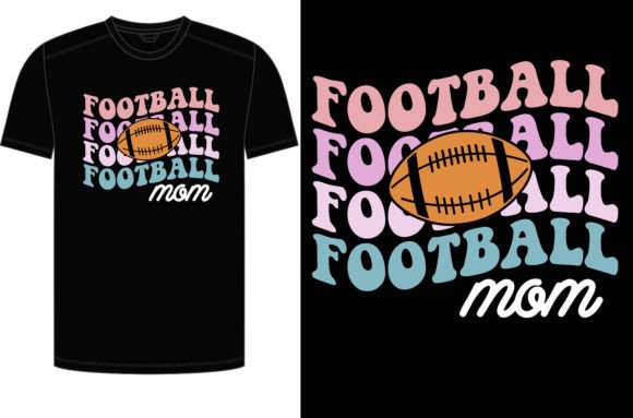 Download Football Mom Retro T-shirt - Retro Collection