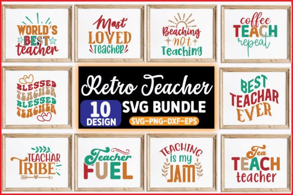 Download Retro Teacher Svg Bundle - Retro Collection