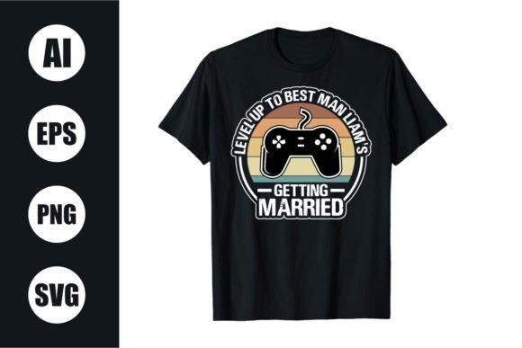 Download Bachelor Party Retro Wavy T Shirt Design - Retro Collection