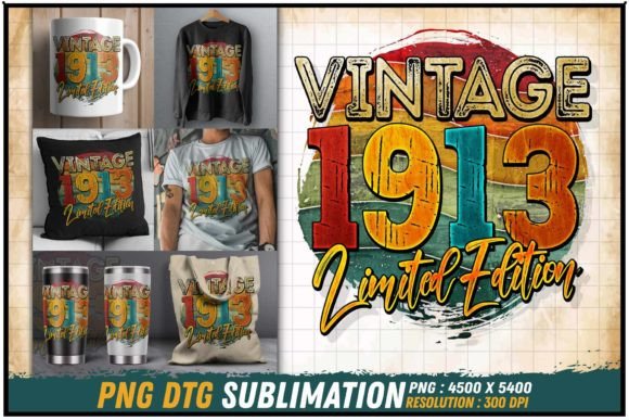 Download Vintage 1913 Limited Edition Retro Round - Retro Collection