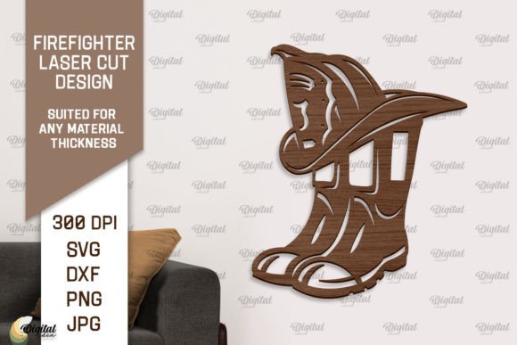 Download Firefighter Wooden Wall Decor Laser Cut - Wall decor Collection