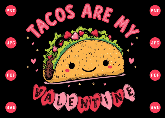 Download Tacos Are My Valentine Retro T Shirt - Retro Collection