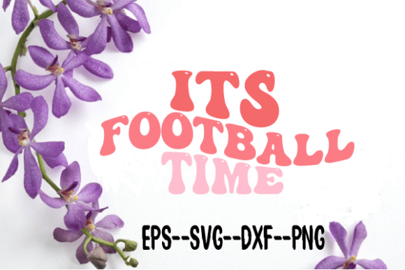 Download Its Football Time Retro Wavy Svg - Retro Collection