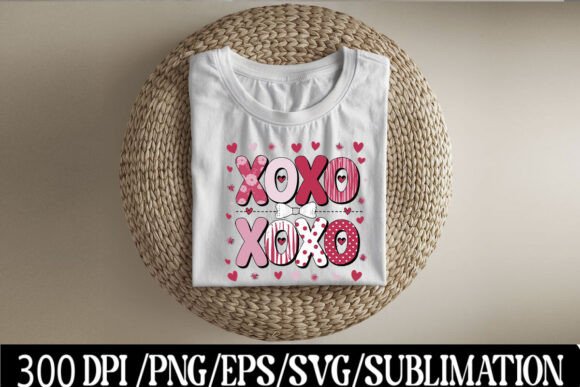 Download Pink Bow Heart XOXO Valentine Retro PNG - Retro Collection