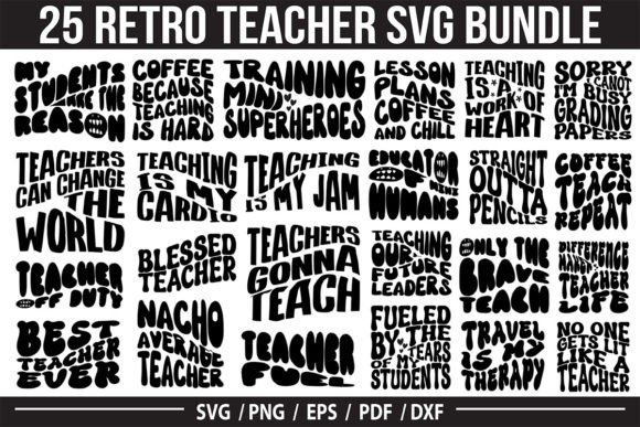 Download Retro Teacher SVG Bundle, Teacher SVG - Retro Collection