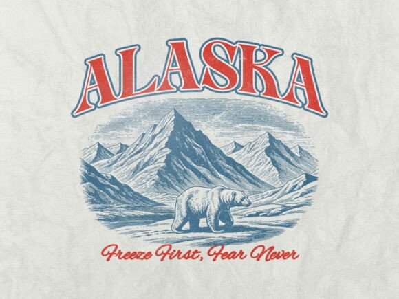 Download Alaska Vintage Retro Tshirt Design - Retro Collection