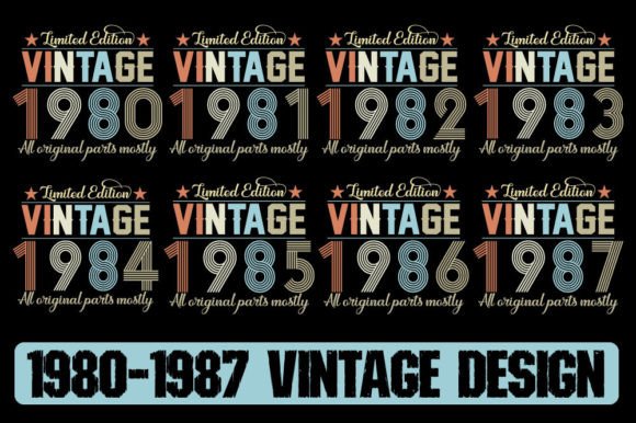 Download 1980-1987 Vintage Unique Design - 1980 Collection
