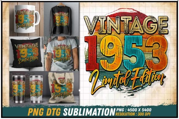 Download Vintage 1953 Limited Edition Retro Round - Retro Collection