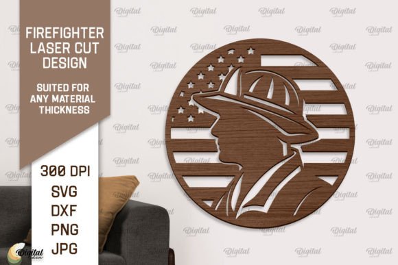 Download Firefighter Wooden Wall Decor Laser Cut - Wall decor Collection