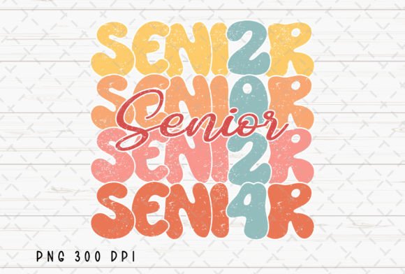 Download Retro Senior 2024 Back to School PNG - Retro Collection