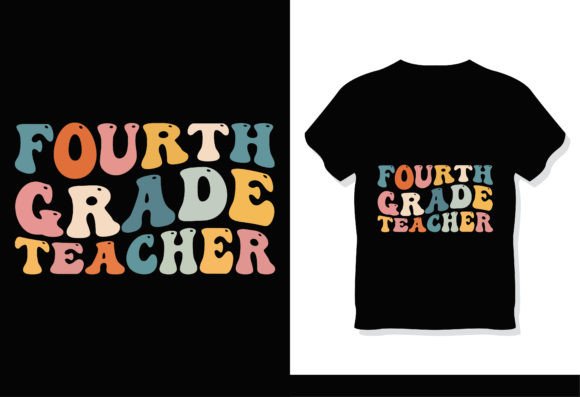 Download Fourth Grade Teacher Retro Groovy Shirt - Retro Collection