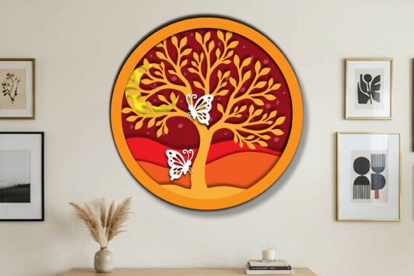 Download Layered Laser Cut 3D Wall Decor SVG - Wall decor Collection