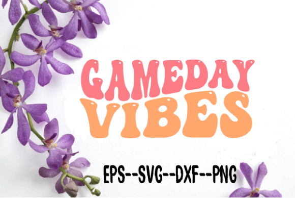 Download Gameday Vibes Football Retro Wavy Svg - Retro Collection