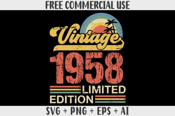 Download Retro Vintage 1958 Limited Edition - Retro Collection