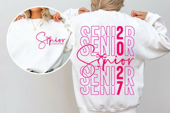 Download Senior 2027 SVG, Coquette Graduation PNG - Senior Collection