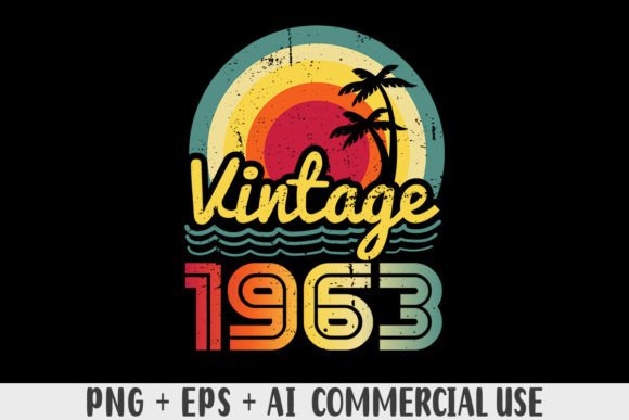 Download Vintage 1963 PNG Sublimation Design - Png sublimation design Collection