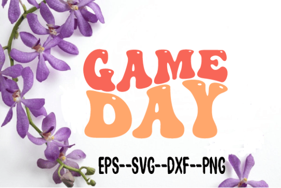 Download Game Day Football Retro Wavy Svg - Retro Collection