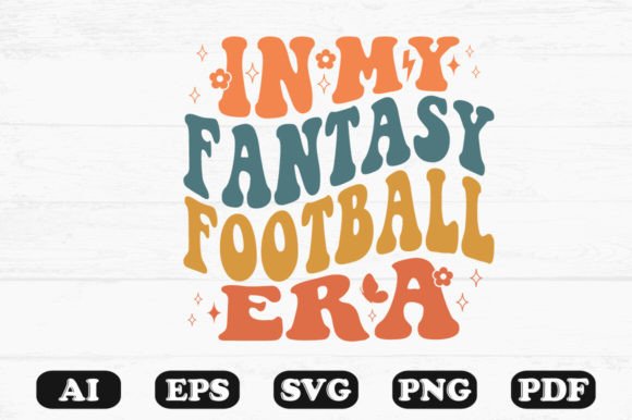 Download In My Fantasy Football Era Retro Wavy Sv - Retro Collection