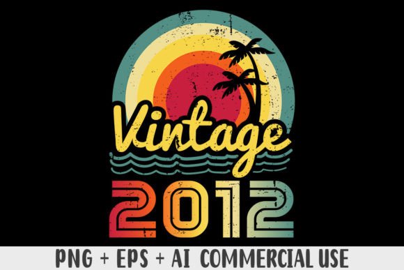 Download Vintage 2012 PNG Sublimation Design - Png sublimation design Collection