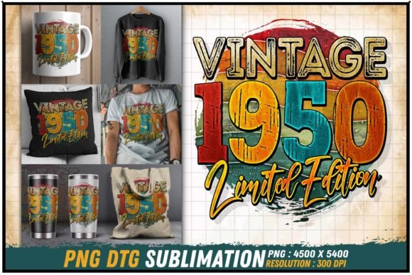 Download Vintage 1950 Limited Edition Retro Round - Retro Collection