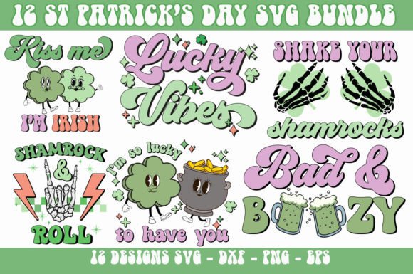 Download Retro Funny St Patrick's Day SVG Bundle - Retro Collection