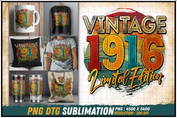 Download Vintage 1916 Limited Edition Retro Round - Retro Collection