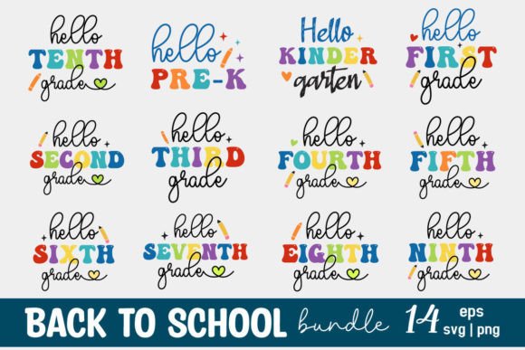 Download Retro Back to School Bundle Svg - Retro Collection