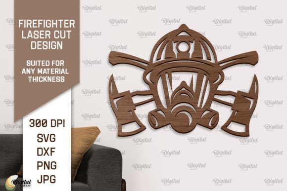 Download Firefighter Wooden Wall Decor Laser Cut - Wall decor Collection