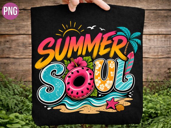Download Retro Summer Soul Beach Life PNG Tshirt - Retro Collection