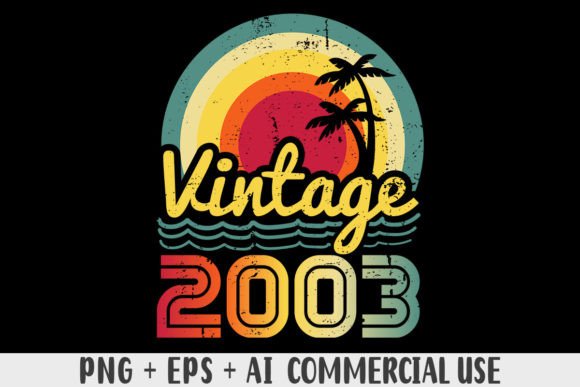 Download Vintage 2003 PNG Sublimation Design - Png sublimation design Collection