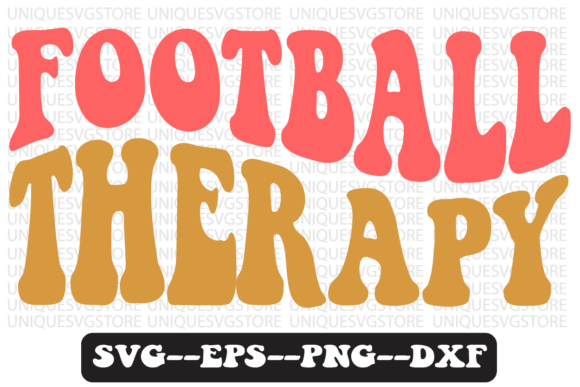 Download Football Therapy Groovy Retro Svg Design - Retro Collection