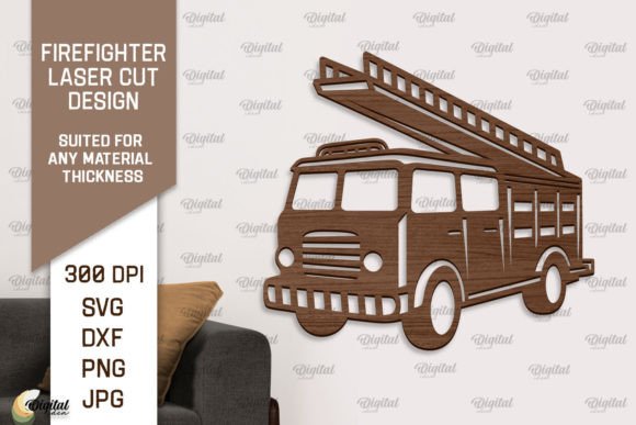 Download Firefighter Wooden Wall Decor Laser Cut - Wall decor Collection