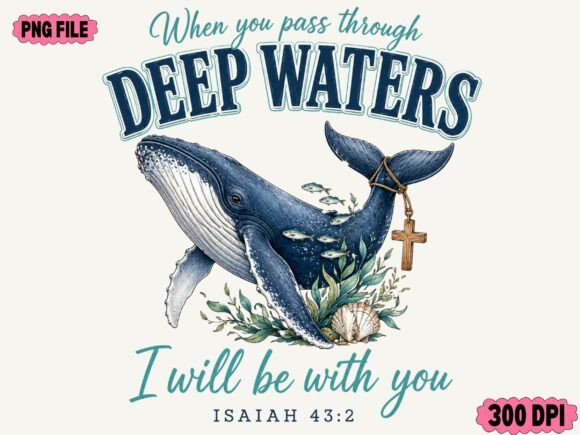 Download Whale Christian PNG Sublimation Design - Png sublimation design Collection