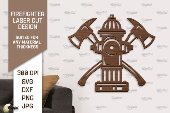 Download Firefighter Wooden Wall Decor Laser Cut - Wall decor Collection