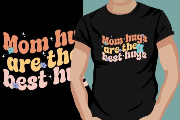 Download Mothers Day Retro Wavy T-Shirt Design - Retro Collection