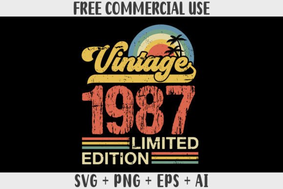 Download Retro Vintage 1987 Limited Edition - Retro Collection